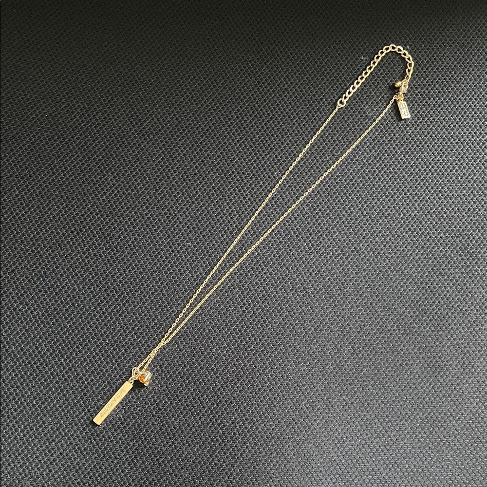 Kate Spade Citrine Gold Necklace